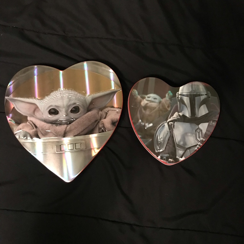 Heart-Shaped Star Wars Storage Tins - Silver and Red